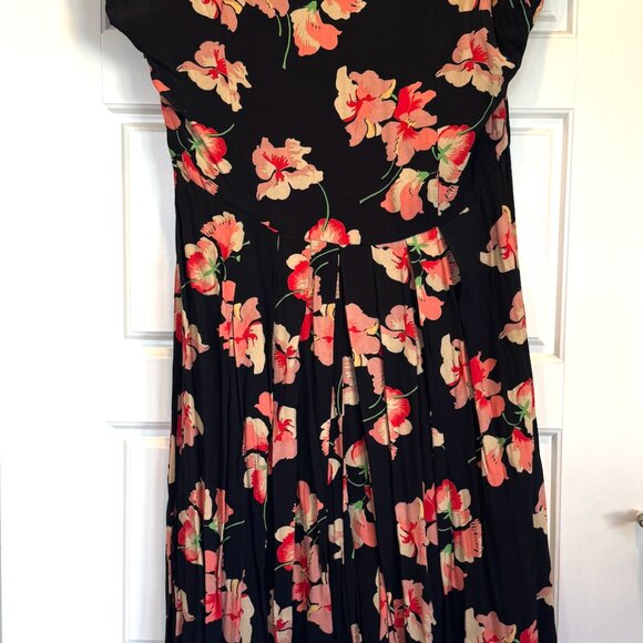 Emily and Fin Modcloth A-Line Floral Midi Dress - Picture 3 of 5